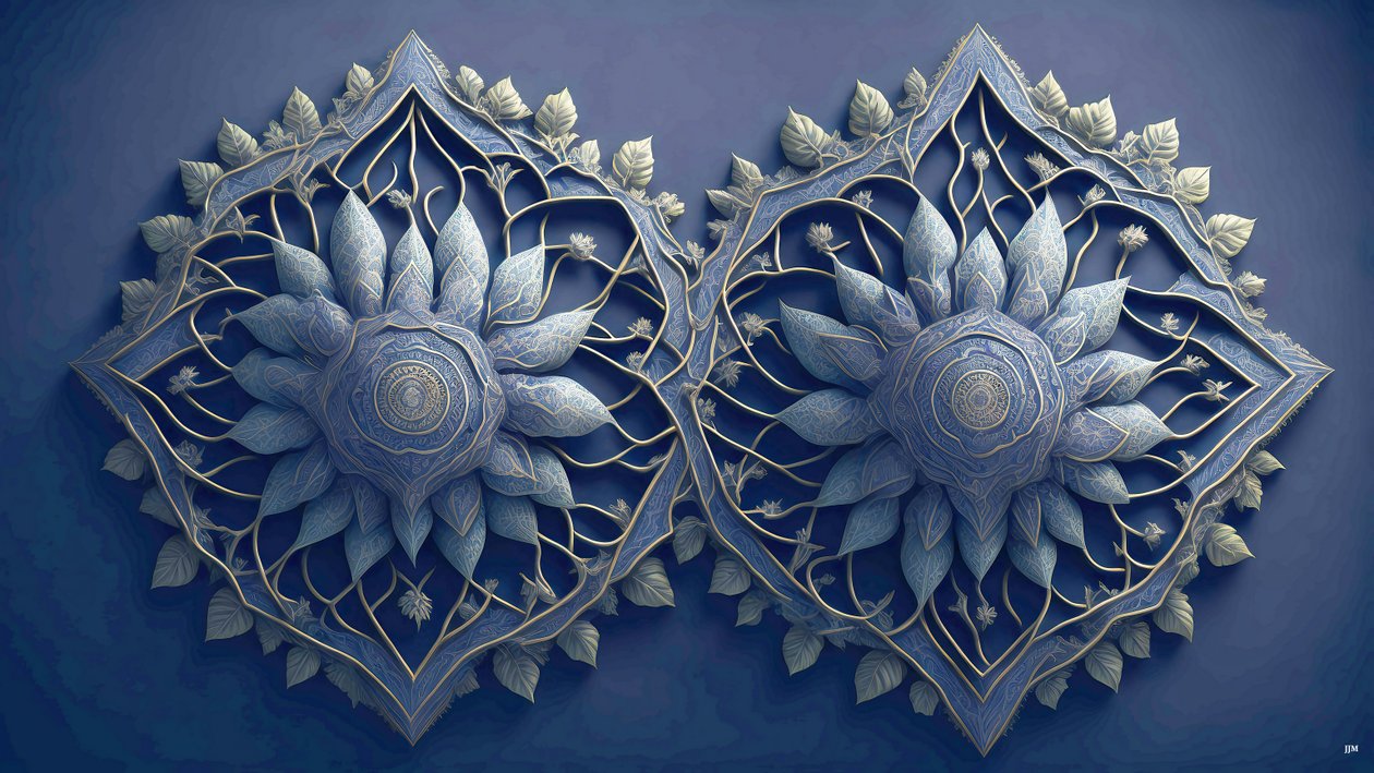 mandala:afrikanske elementer_01 av Josef Johann Michel