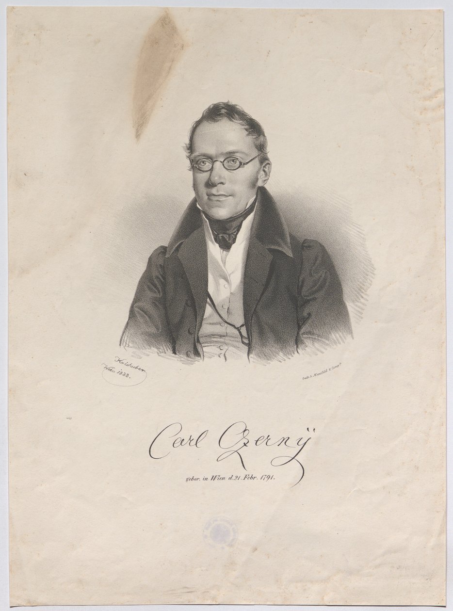 Carl Czerny, født i Wien 21. feb. 1791 av Josef Kriehuber