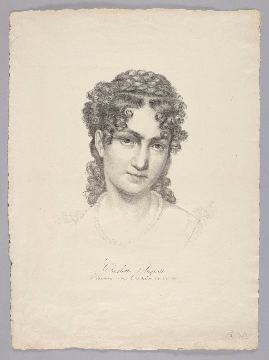 Charlotte Auguste, keiserinne av Østerrike osv. av Josef Kriehuber