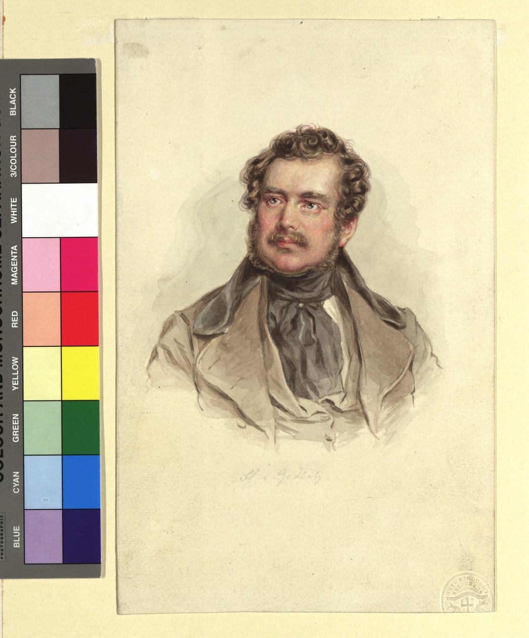 Christin Freiherr von Zedlitz av Josef Kriehuber