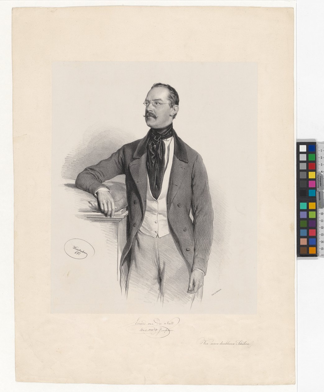 Eduard van der Nüll av Josef Kriehuber