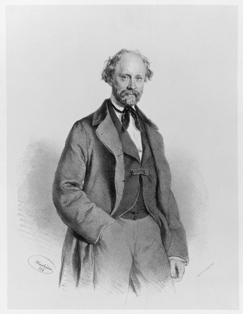 Friedrich Hebbel av Josef Kriehuber