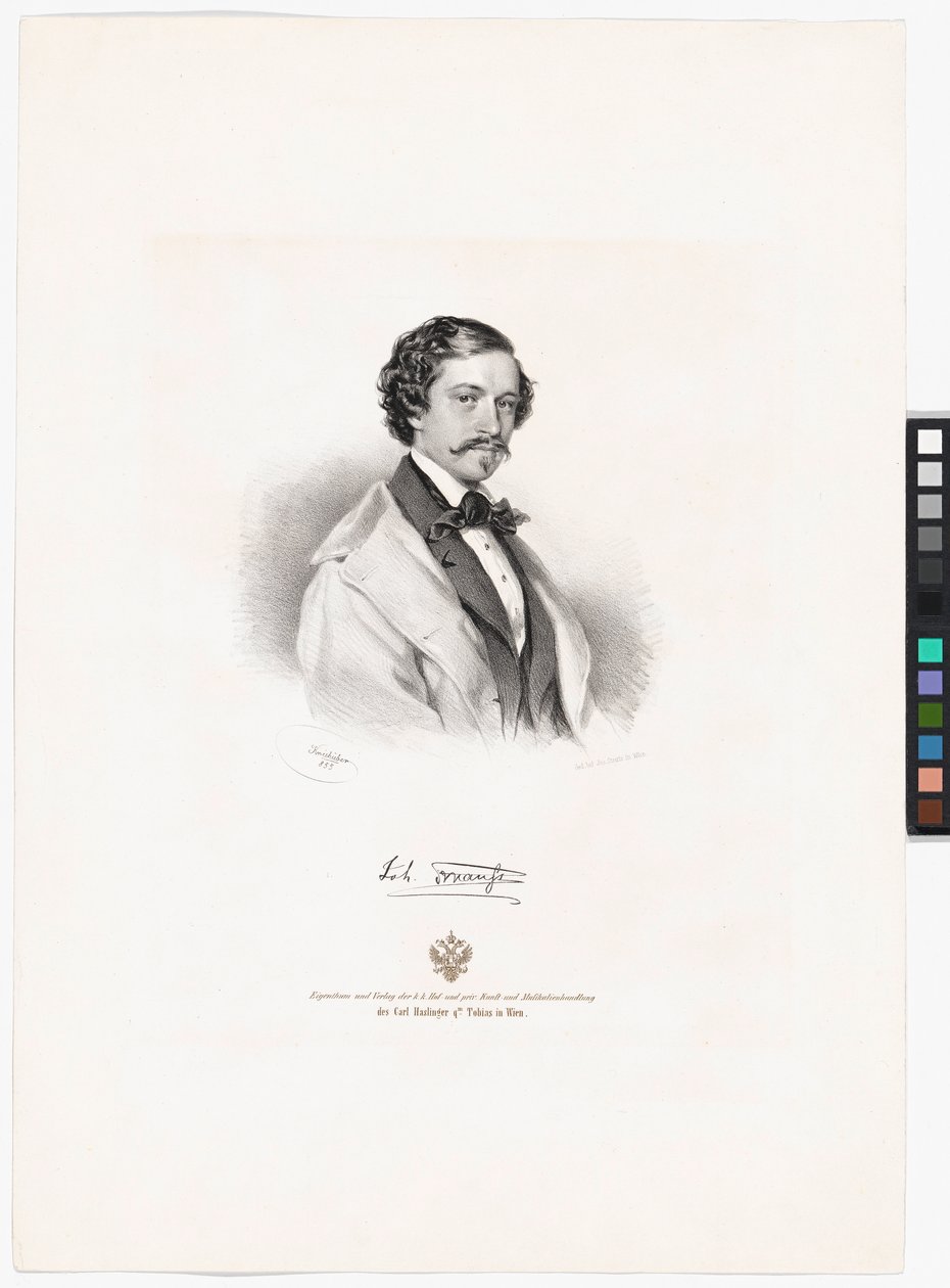 Johann Strauss (sønn) av Josef Kriehuber