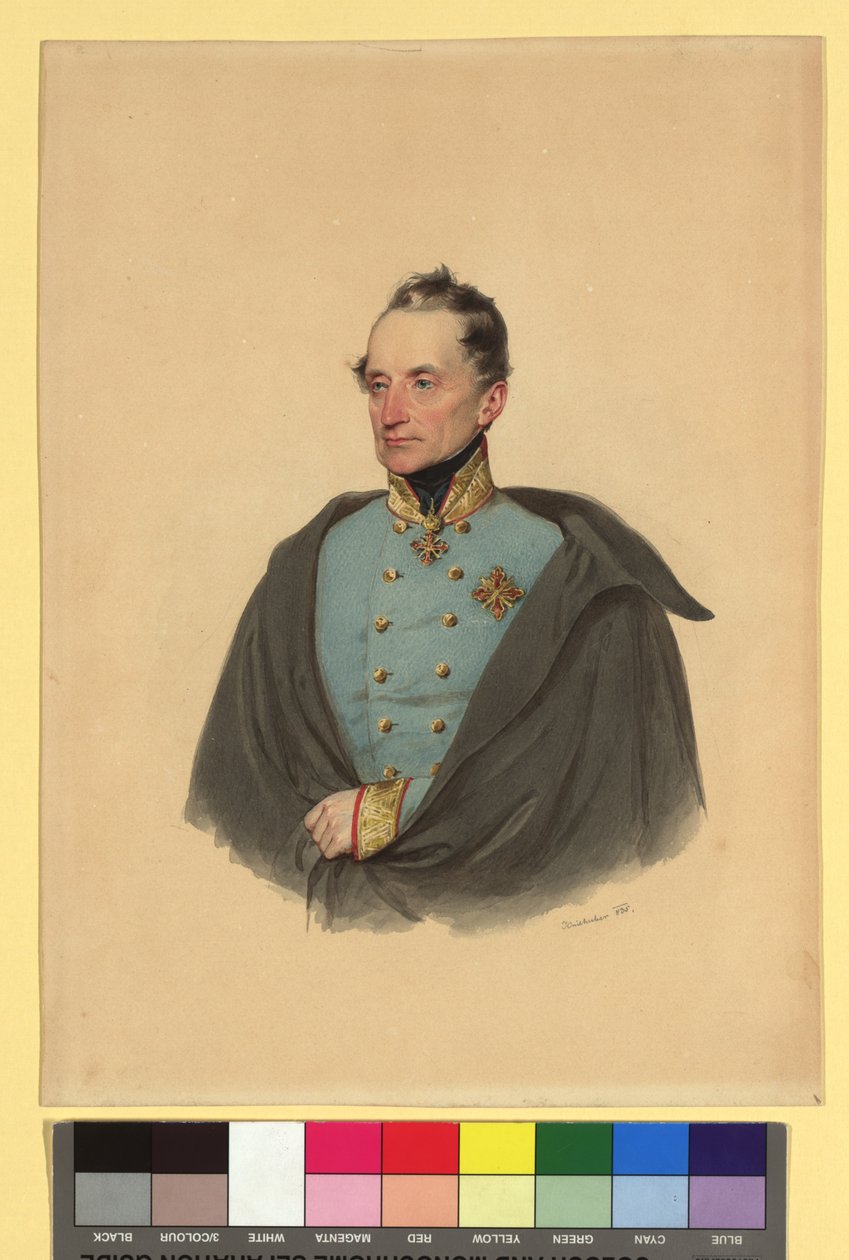 Josef Ritter von Lebzelten (1783-1836) av Josef Kriehuber