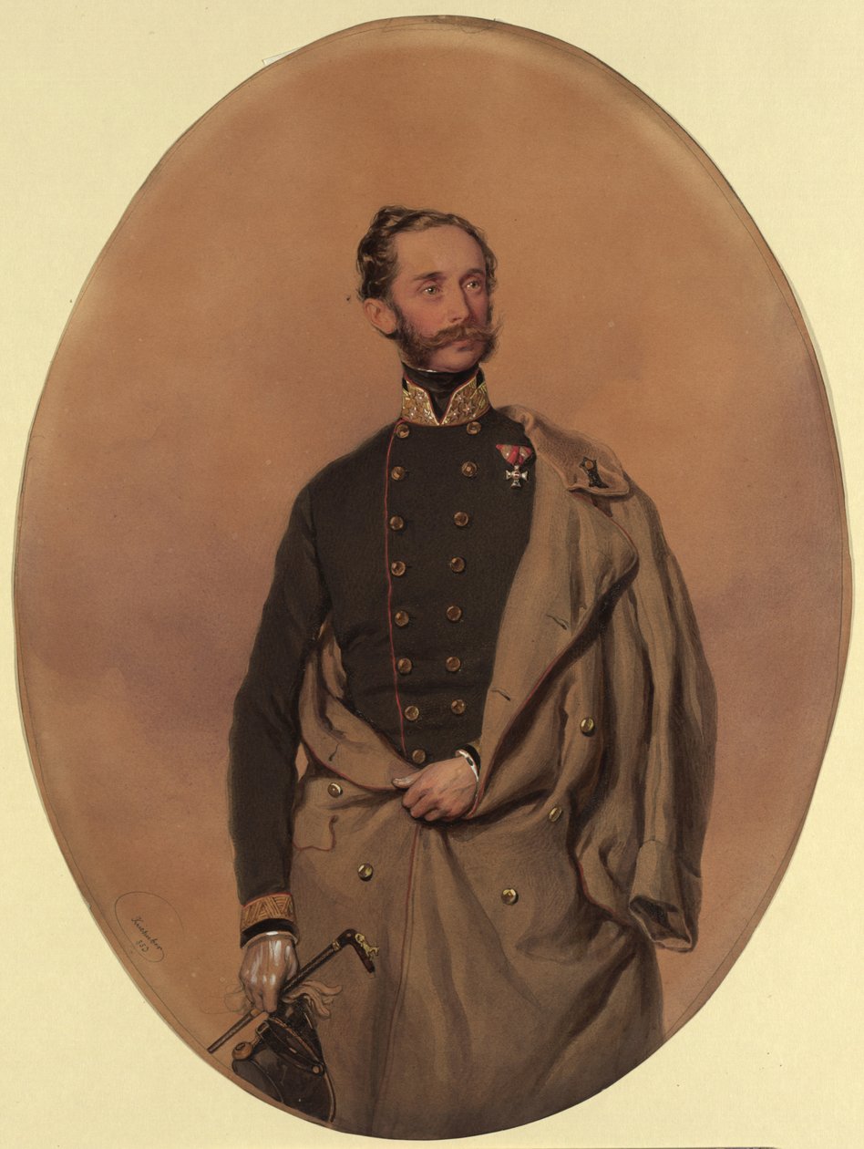 Ludwig, friherre von Gablenz (1814-1874) av Josef Kriehuber