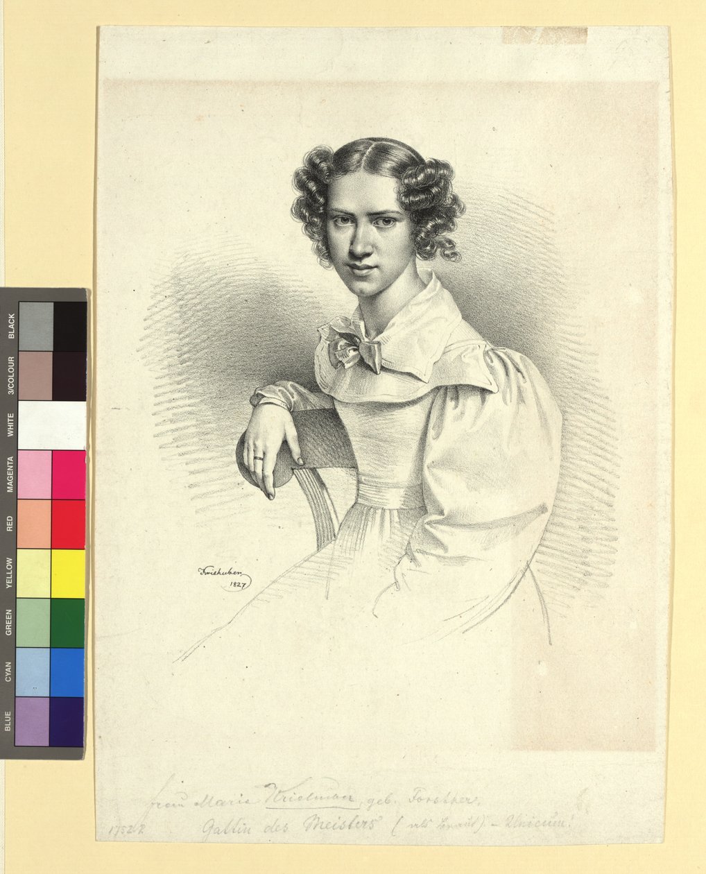 Maria Anna Kriehuber, født Forstner (eller Eigner) av Josef Kriehuber