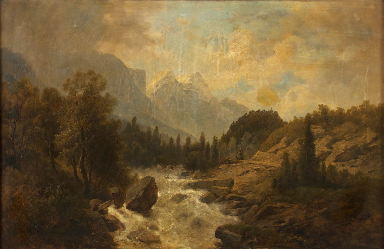 skoglandskap av Josef Kriehuber