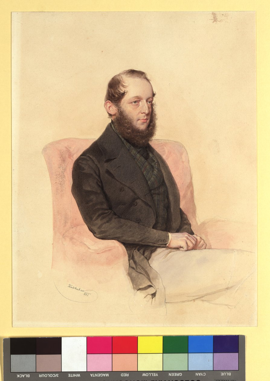 Grev Wilhelm Clemens Westphalen zu Fürstenberg (1818-1883) av Josef Kriehuber