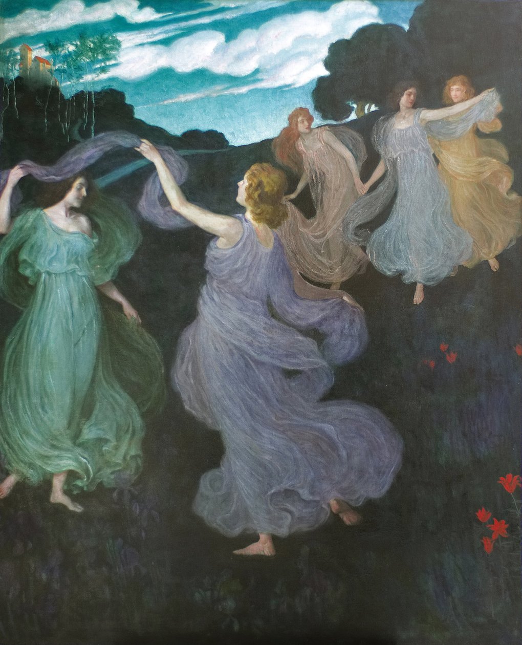 Dans av alvene, 1888-1889. av Josef Maria Auchentaller