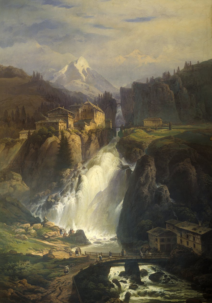 Utsikt over Bad Gastein av Josef Matěj Navrátil