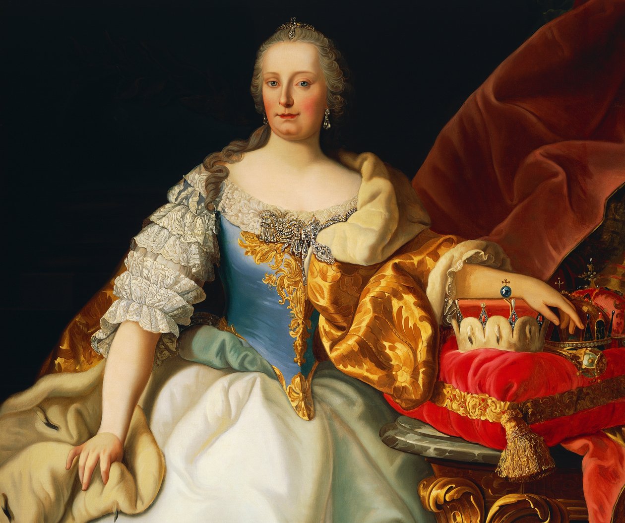 Portrett av Maria Theresia av Østerrike (Wien av Josef and Mayrhofer Friedrich Kiss