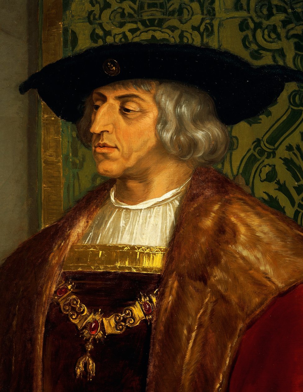 Portrett av Maximilian I av Østerrike (Wiener Neustadt av Josef and Mayrhofer Friedrich Kiss