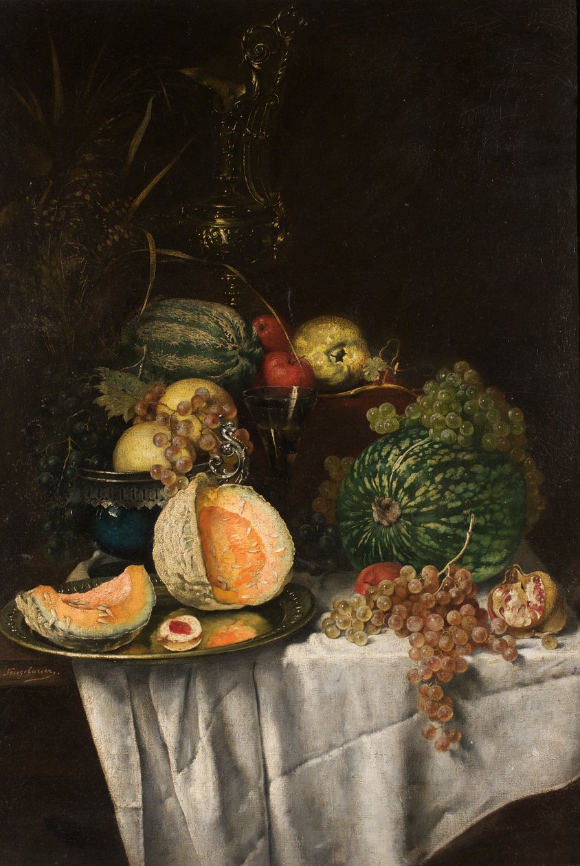 frukt stilleben av Josef Neugebauer
