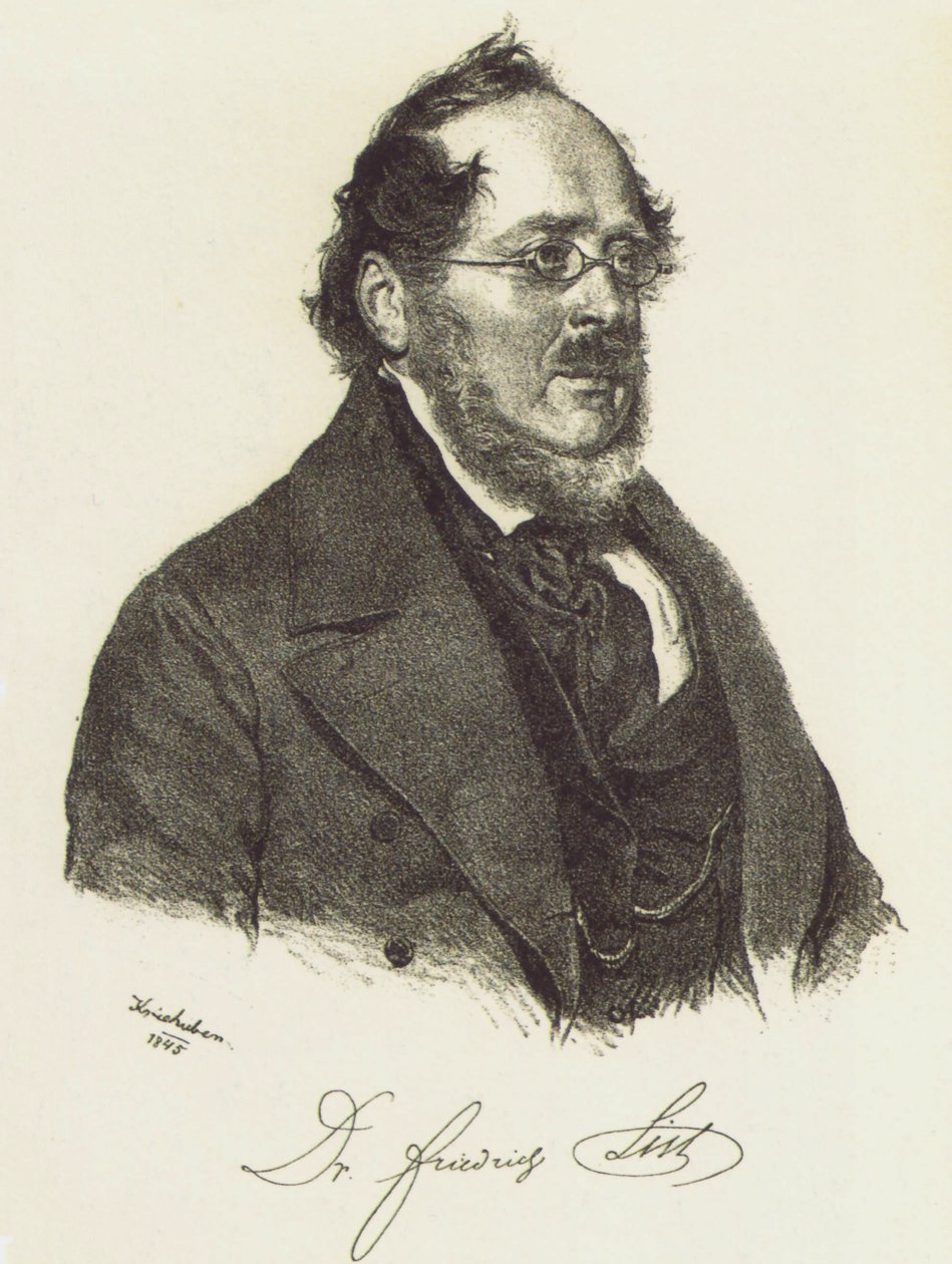 Friedrich List 1789-1846 av Josef Nikolaus Kriehuber