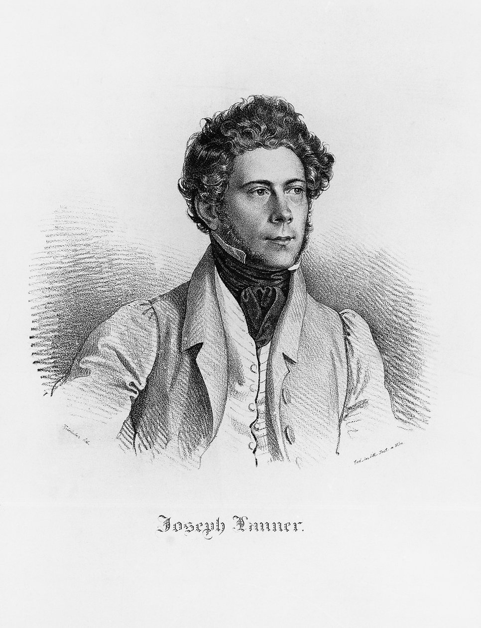 Portrett av Josef Franz Karl Lanner (Wien av Josef Nikolaus Kriehuber