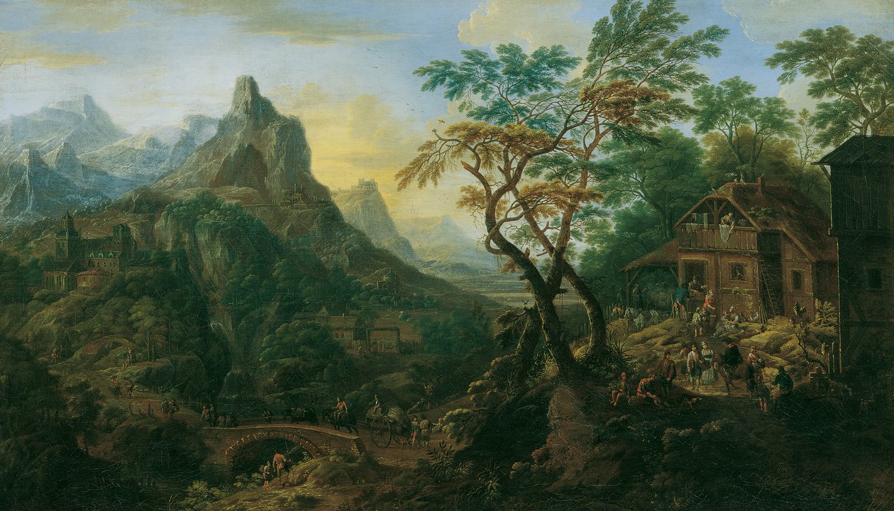 fjellandskap av Josef Orient