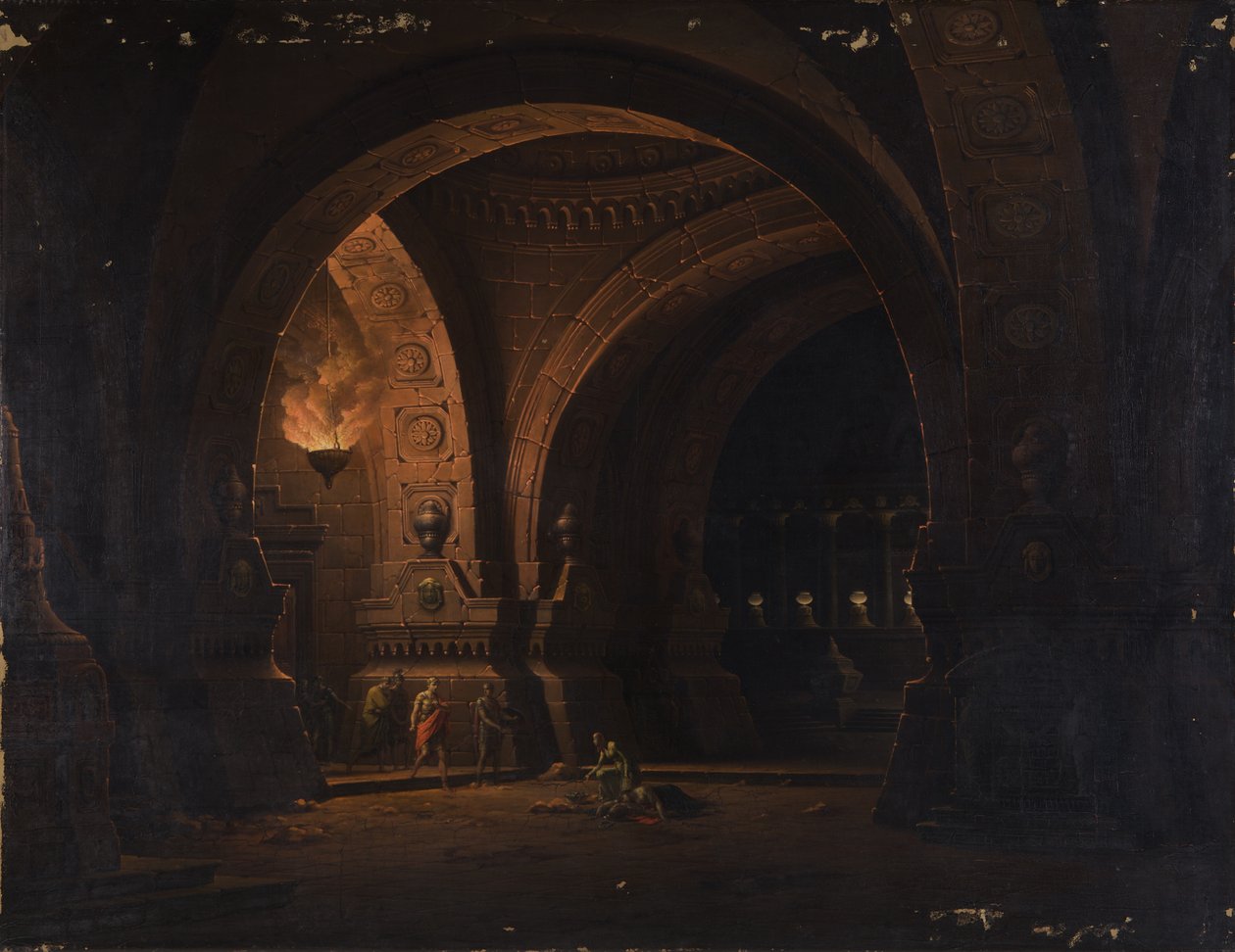 Caesar Octavianus finner Cleopatra på liket av Antony av Josef Platzer