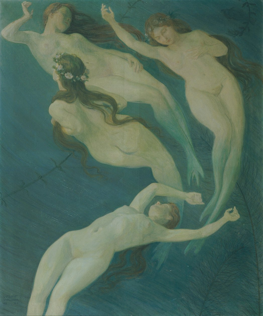 Havfruer, 1920. av Josef Wawra