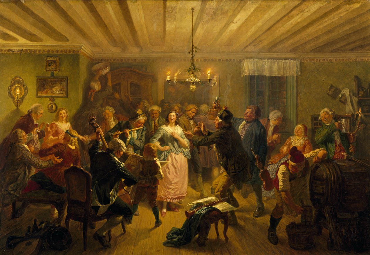 Konserten på Tre Byttor, 1860 av Josef Wilhelm Wallander