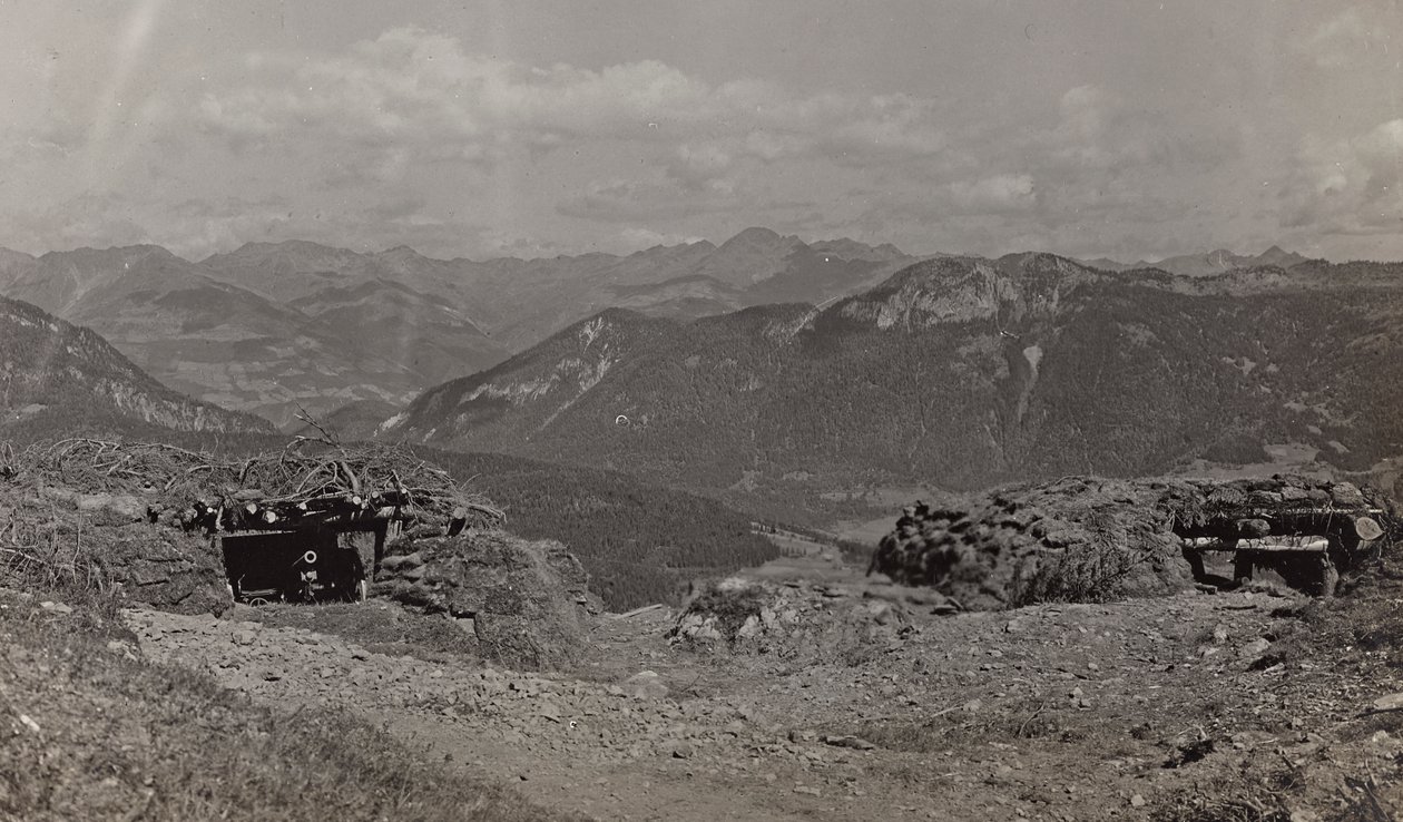 Album "Min verdenskrig - minner om den sørvestlige fronten i Kärnten, Italia, Trentino-Alto Adige) 31/03/1915-12/11/ 1918 - Josef Zohles Vienna ": tilfluktsrom for våpen i Al av Josef Zohles