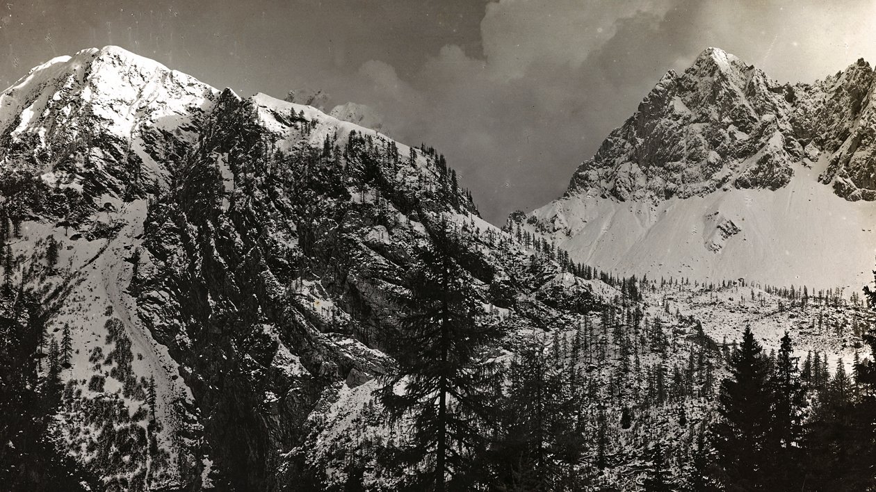 Album "Min verdenskrig - minner om den sørvestlige fronten i Kärnten, Italia, Trentino-Alto Adige) 31/03/1915-12/11/ 1918 - Josef Zohles Vienna ": krigssone i Alpene (s/h p) av Josef Zohles