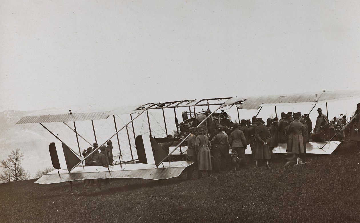 Album "Min verdenskrig - minner om den sørvestlige fronten i Kärnten, Italia, Trentino-Alto Adige) 31/03/1915-12/11/ 1918 - Josef Zohles Wien ": Østerrikske soldater og fly av Josef Zohles