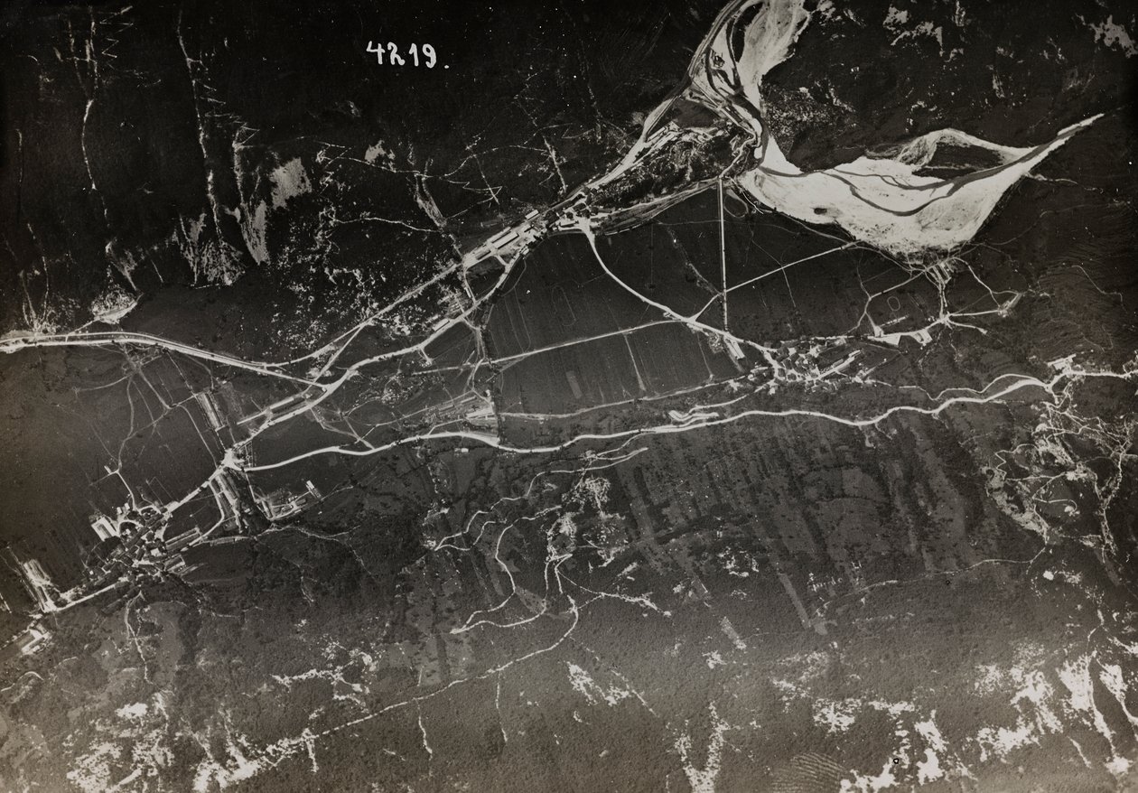 Album "Min verdenskrig - minner fra den sørvestlige fronten i Kärnten, Italia, Trentino-Alto Adige) 31/03/1915-12/11/ 1918 - Josef Zohles Wien ": utsikt over den italienske av Josef Zohles