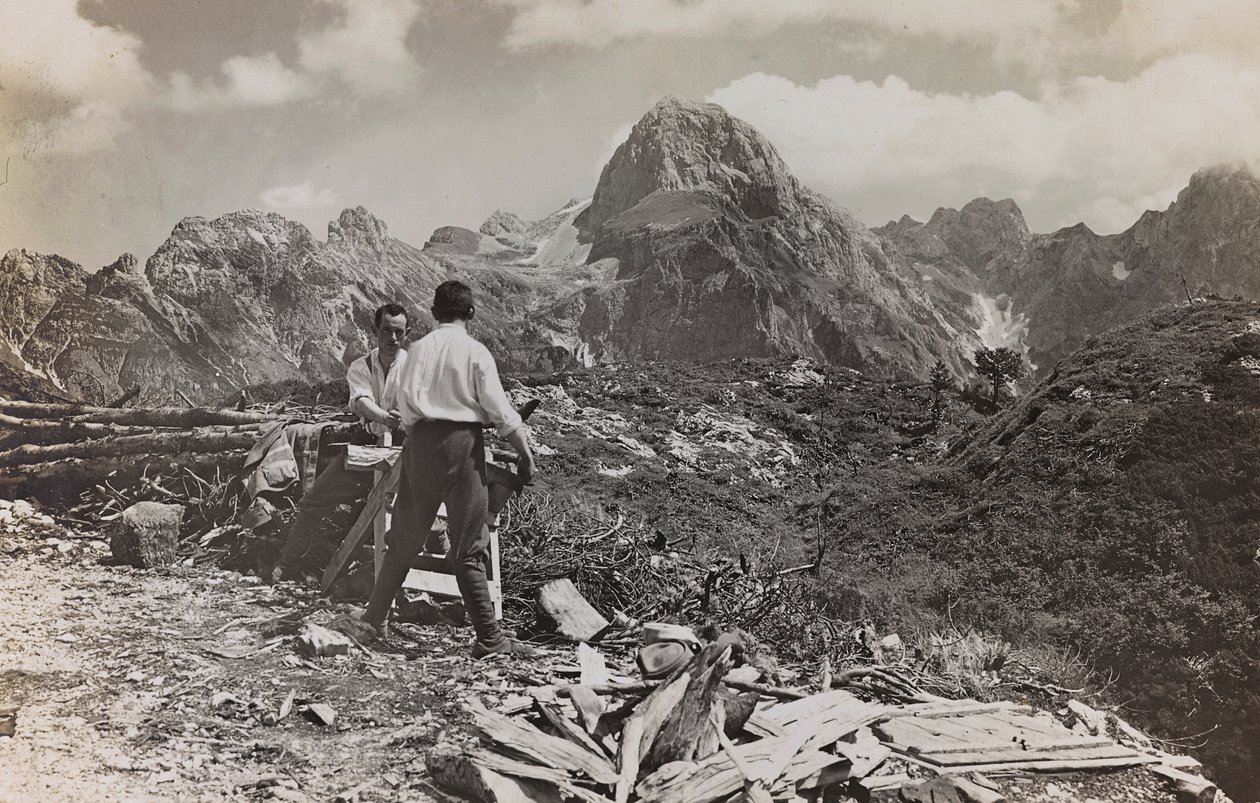 Album Meine weltkriegs - Erinnerungen the South-West Front (Kärnten, Italia, Sør-Tirol) (Min verdenskrig - minner fra den sørvestlige fronten i Kärnten, Italia, Trentino Alto Adige) 31 III 1915 av Josef Zohles