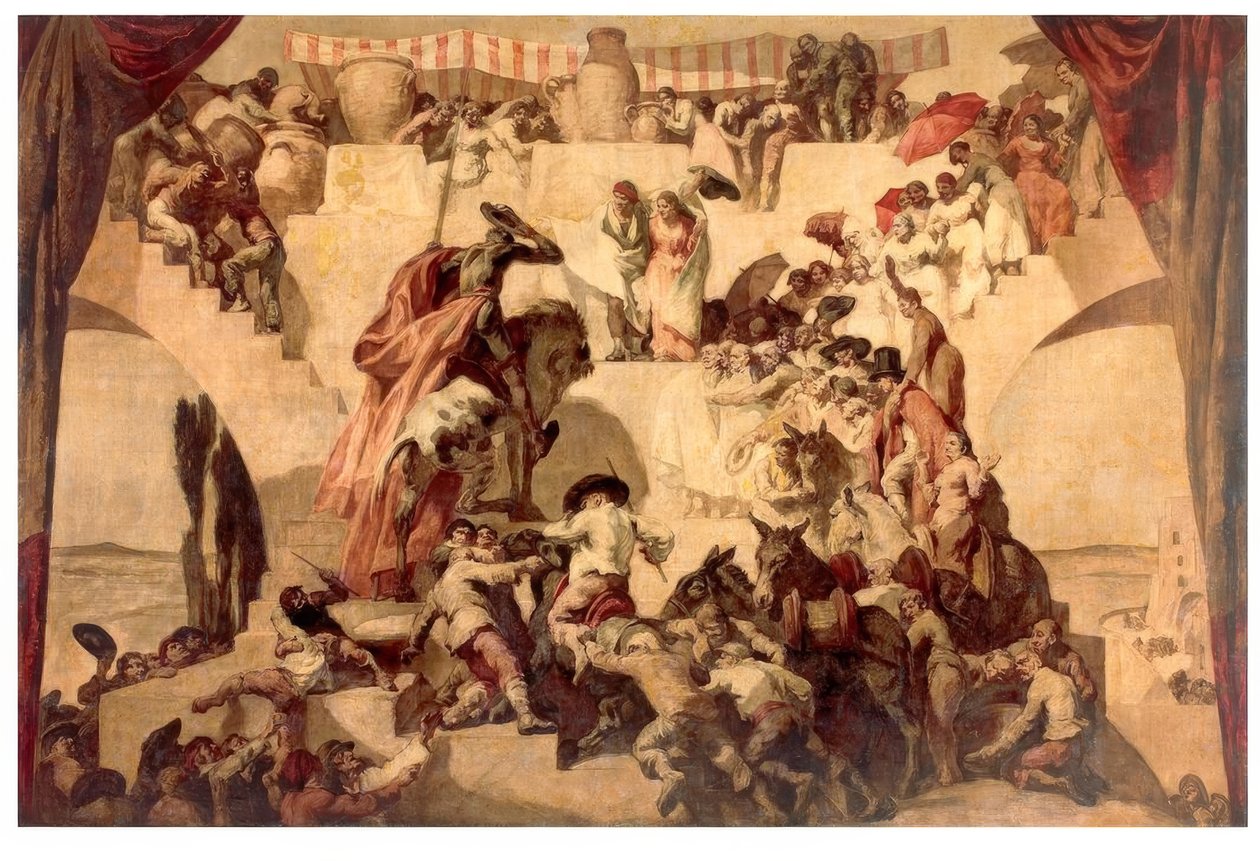 Cervantes, Don Quijote, Die Hochzeit des Camacho / J.M.Sert av Josep Maria Sert