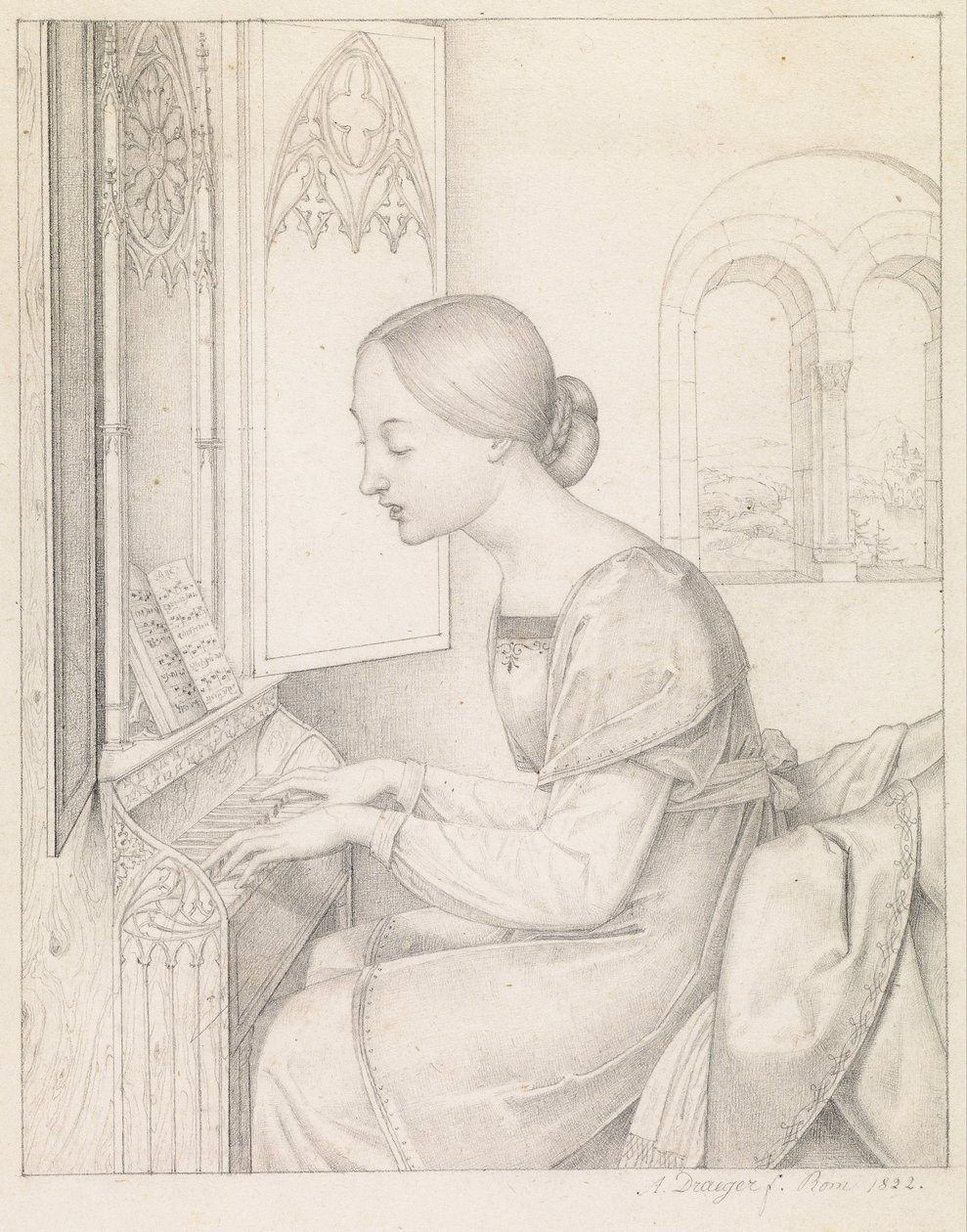 Saint Cecilia av Joseph Anton Draeger