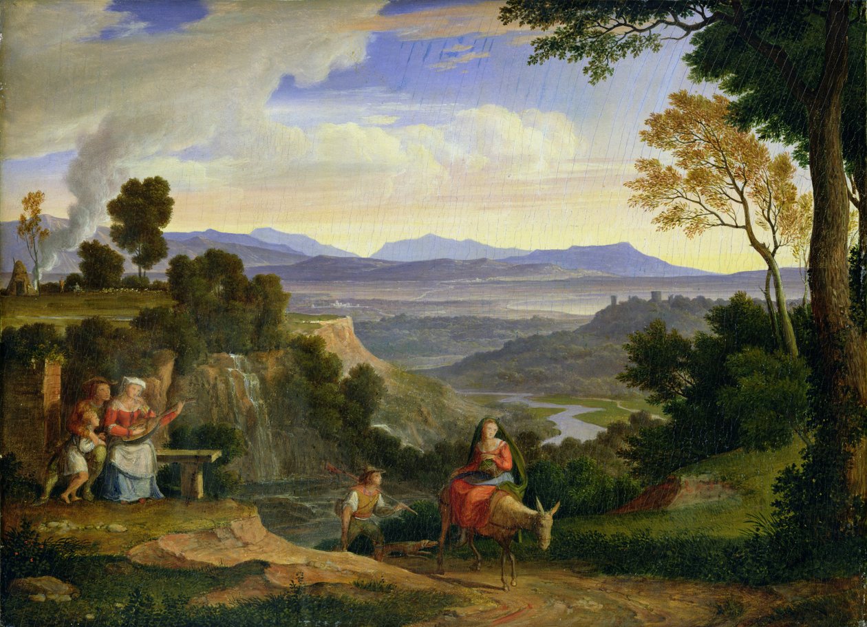 I Ronciglione, 1815 av Joseph Anton Koch