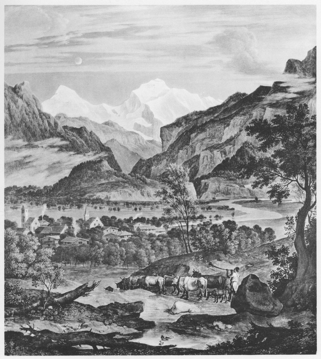 Berner Oberland av Joseph Anton Koch