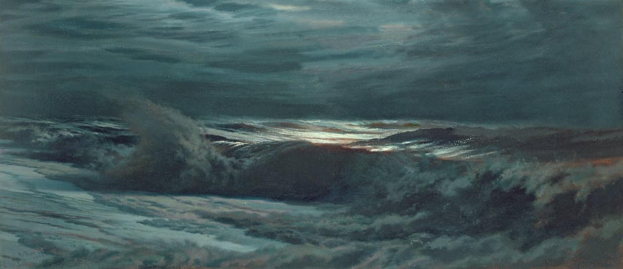 Nattbølge, 1883 av Joseph Severn