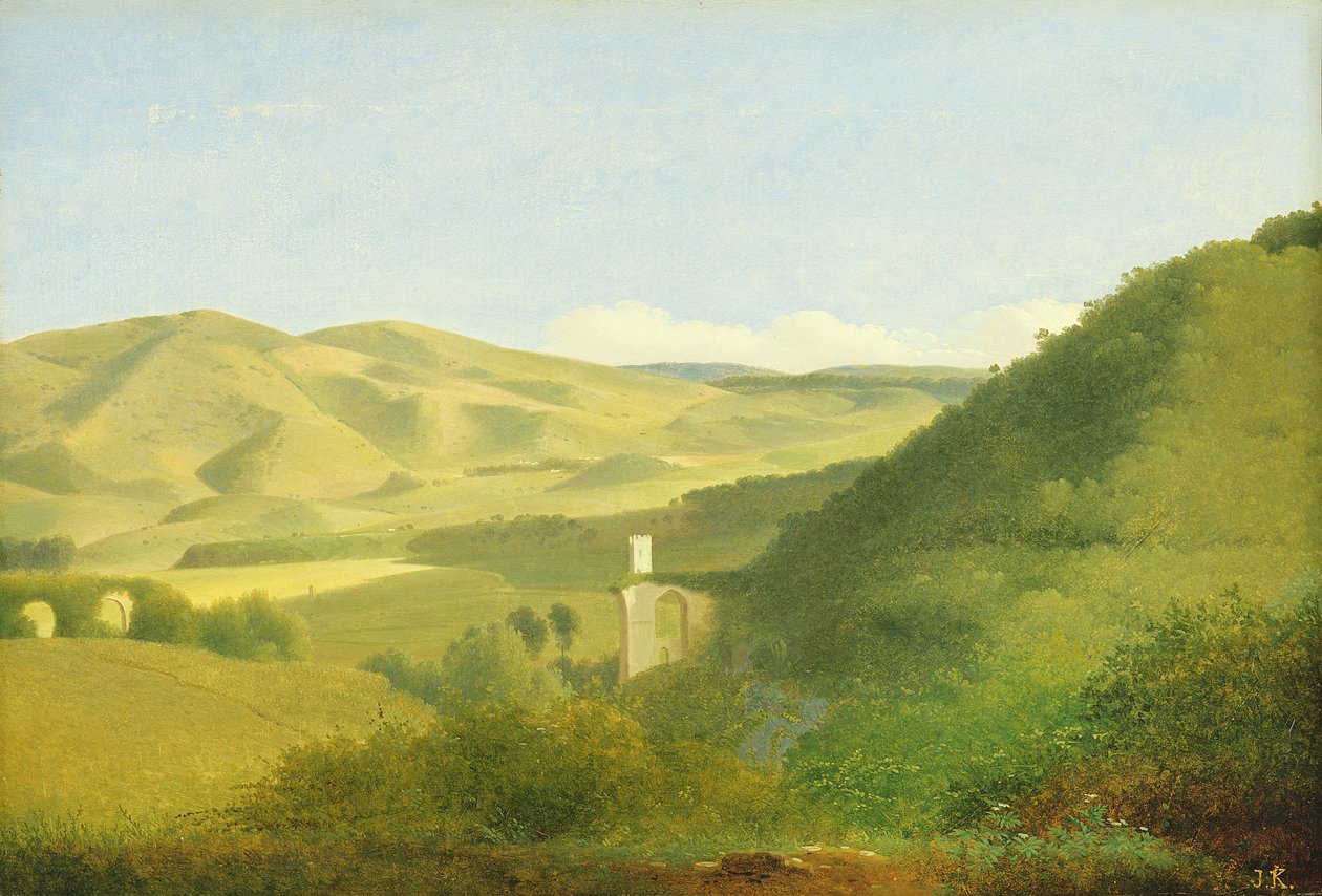 A Valley in the Countryside, ca. 1811 (wc på papir på papp) av Joseph August Knip