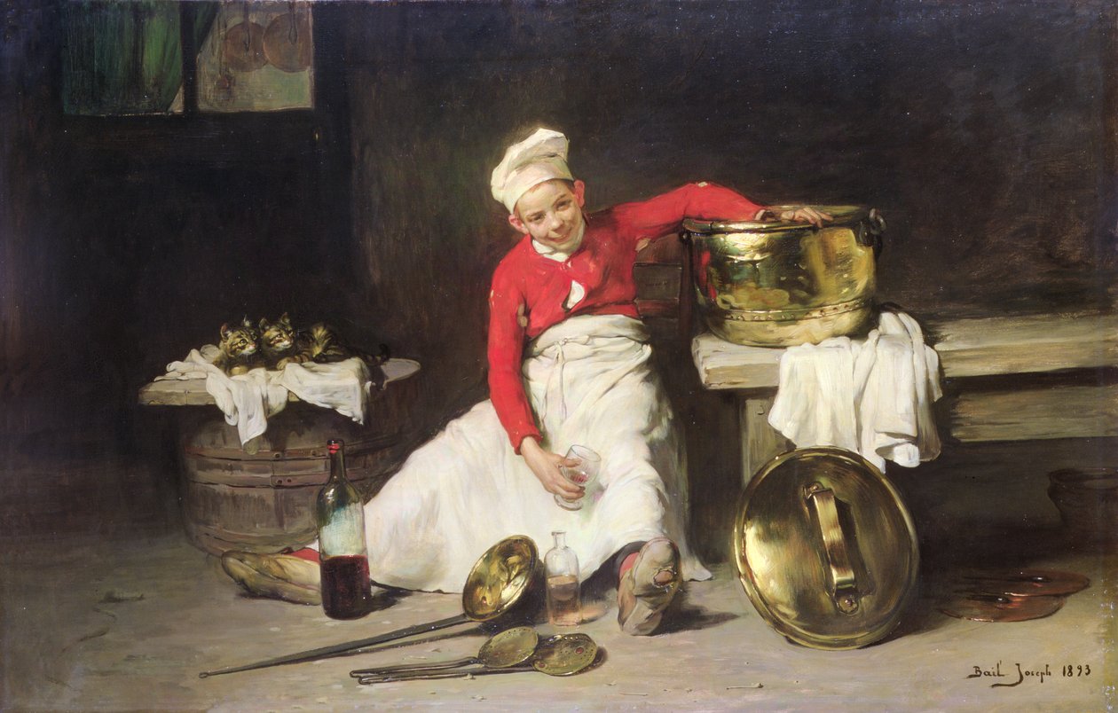 Kjøkken-gutt, 1893 av Joseph Bail