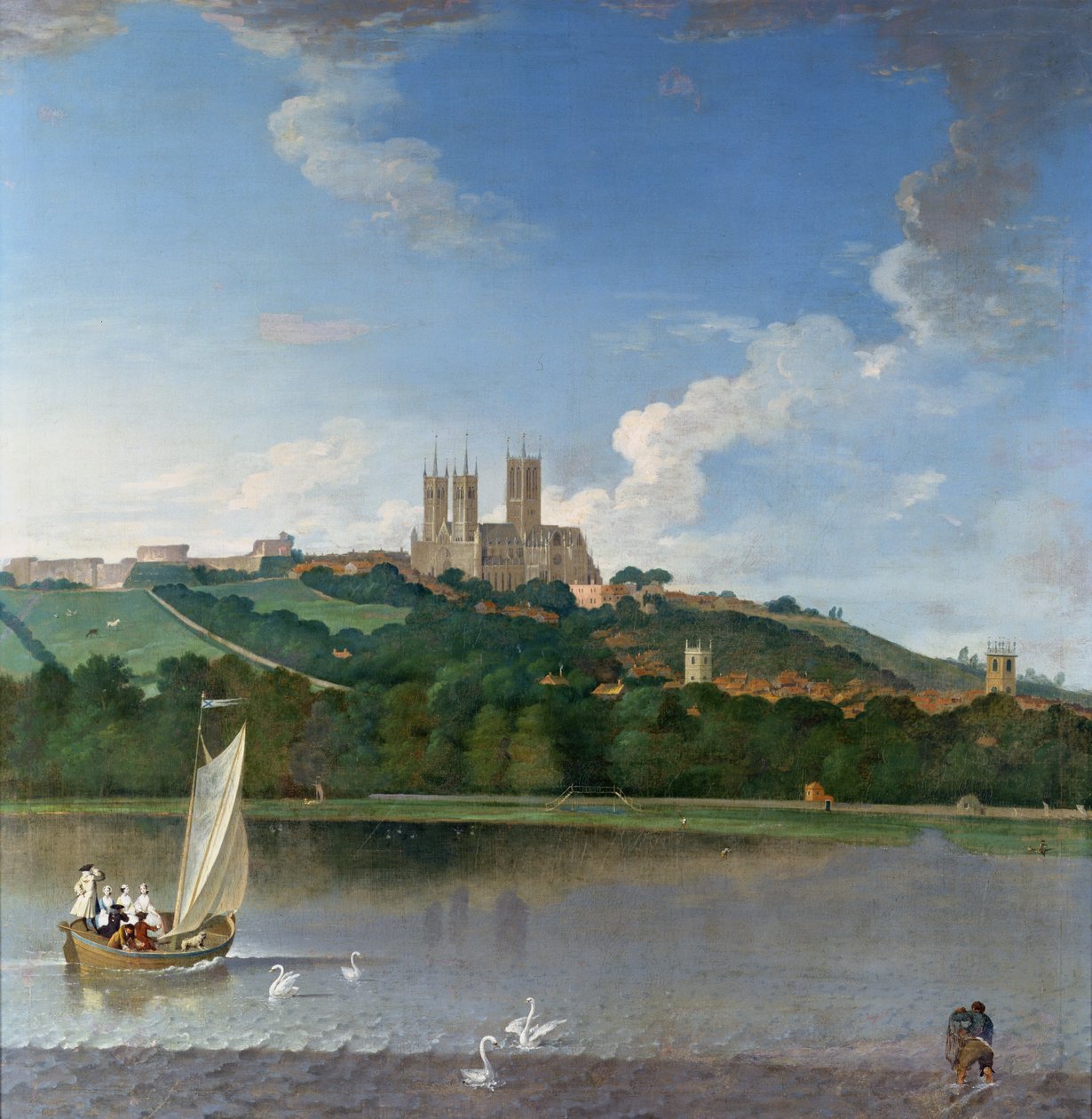 Lincoln fra Brayford Pool av Joseph Baker