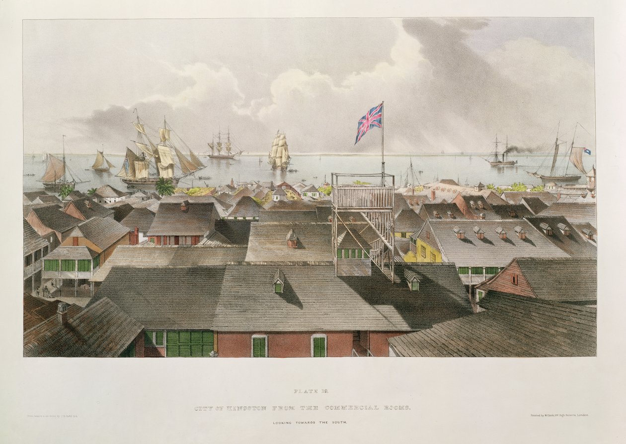 City of Kingston fra Commercial Rooms, Looking Towards the South, plate 19 fra 