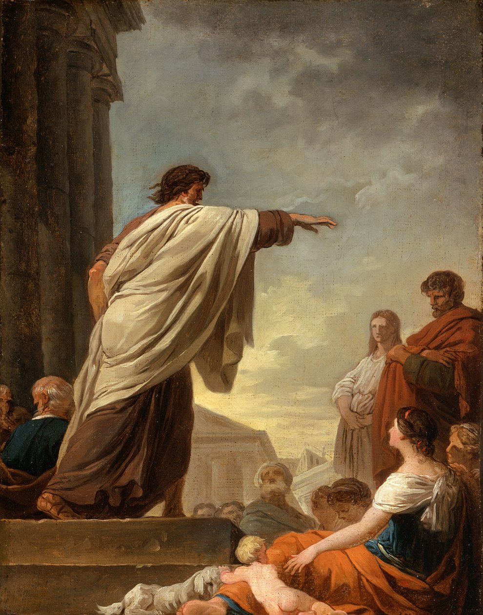 The Predication of Saint Paul, ca. 1779 av Joseph Benoît Suvée
