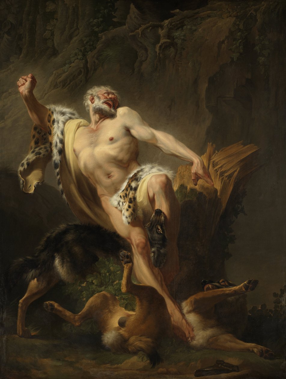 Milo fra Croton av Joseph Benoît Suvée