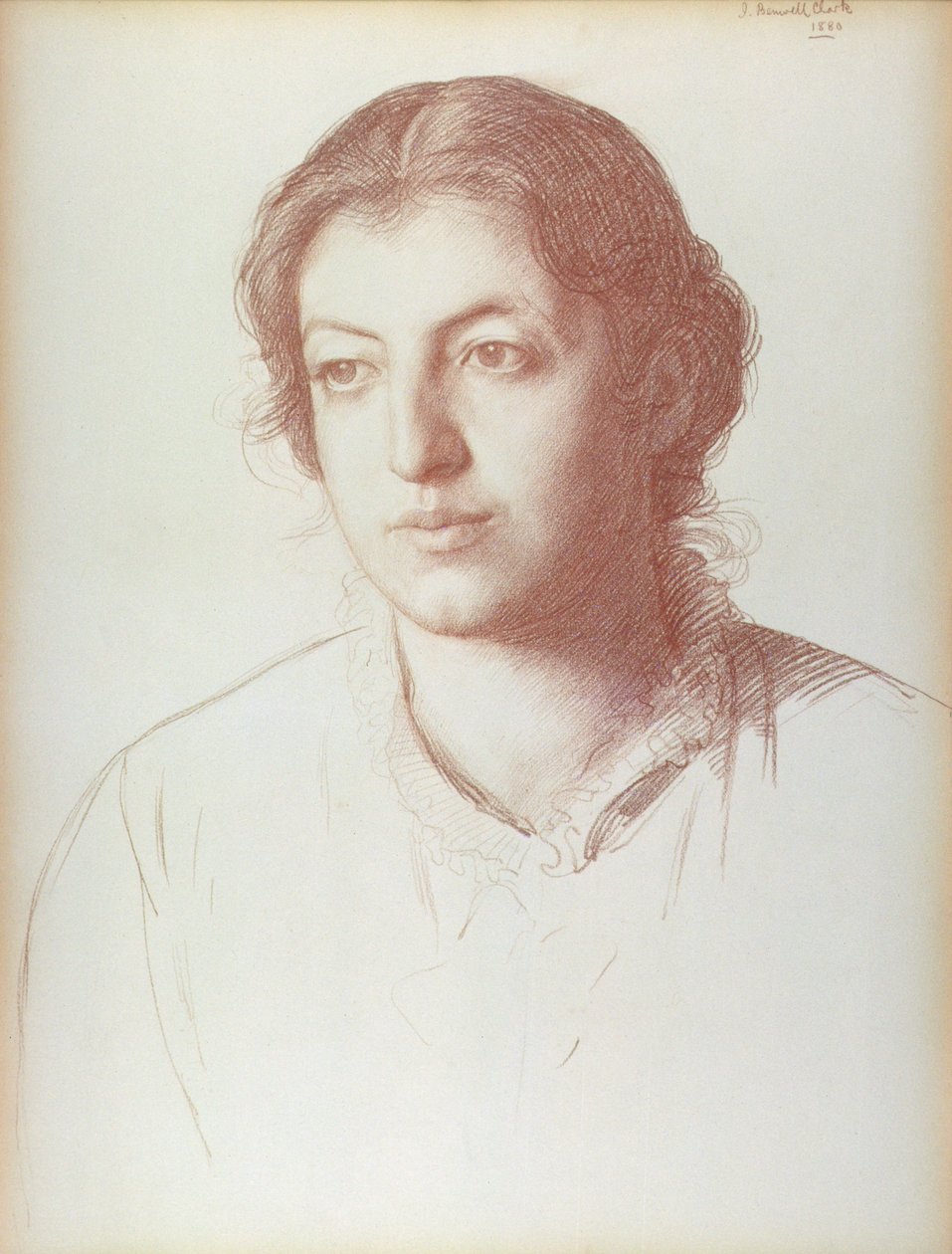 Portrett av Euterpe Ionides, etterpå fru W. F. Craies av Joseph Benwell Clark