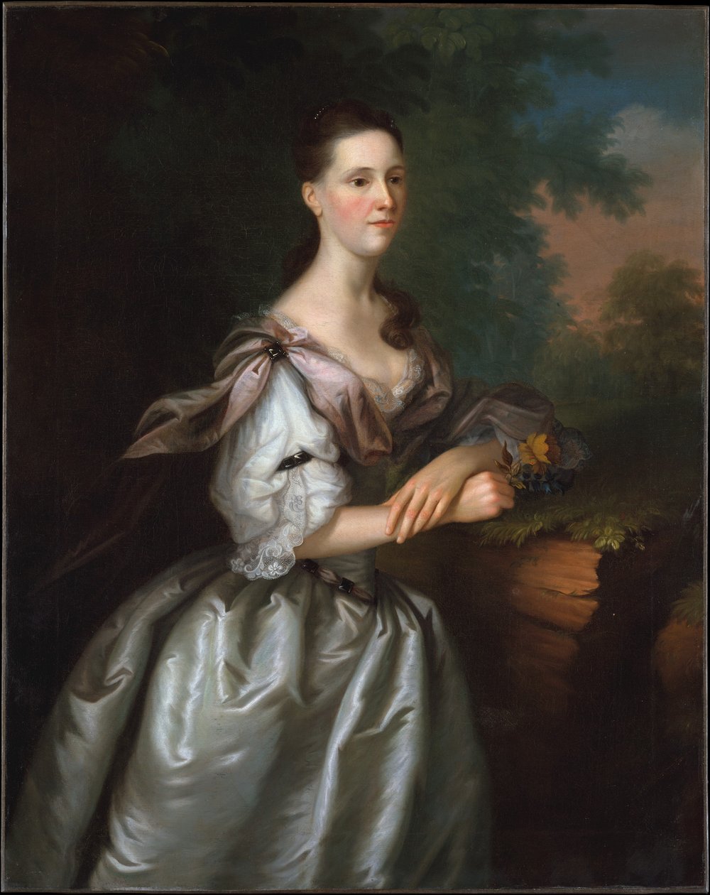 Portrett av fru Samuel Cutts av Joseph Blackburn av Joseph Jonathan Blackburn
