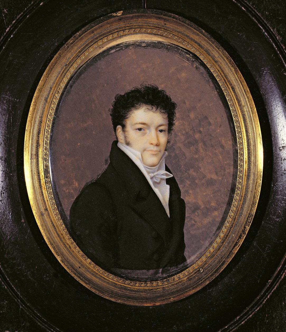 Portrettminiatyr av en gentleman, 1811 av Joseph Bordes