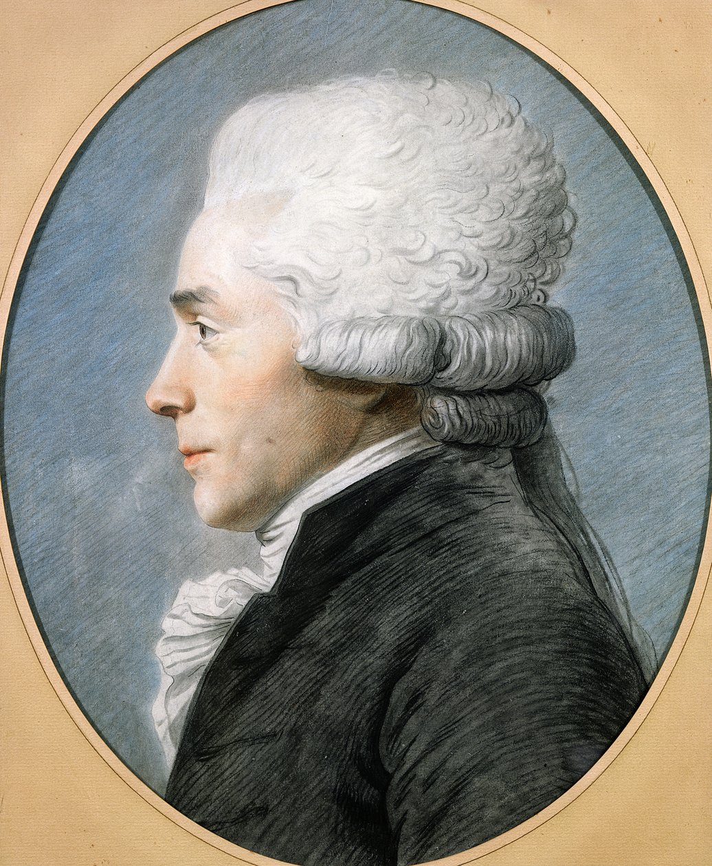 Maximilien de Robespierre (1758-94) (pastell på papir) av Joseph Boze