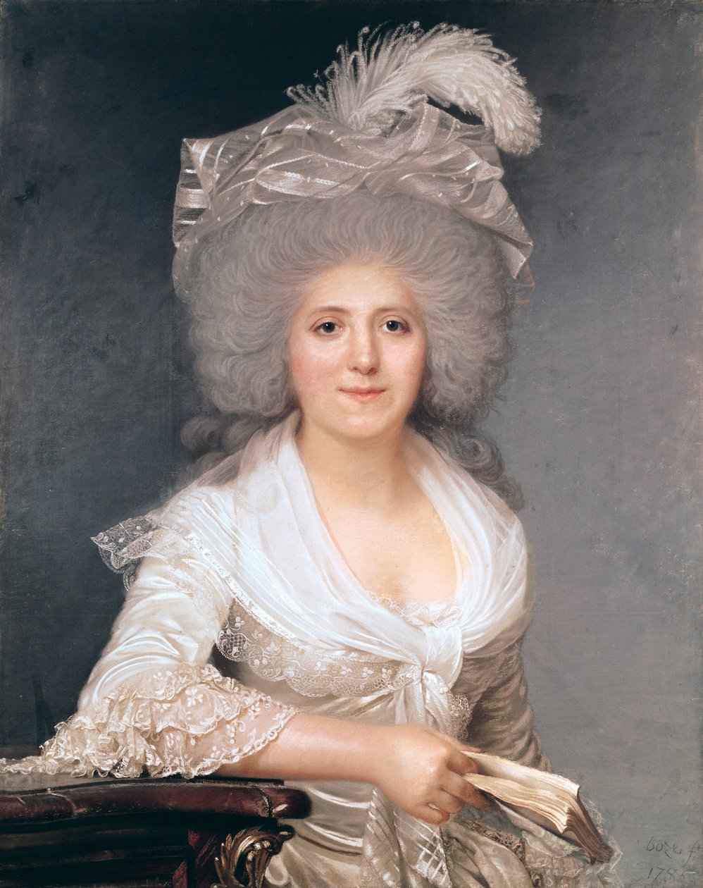 Portrett av Madame Jeanne-Louise-Henriette Campan (1752-1822) 1786 av Joseph Boze