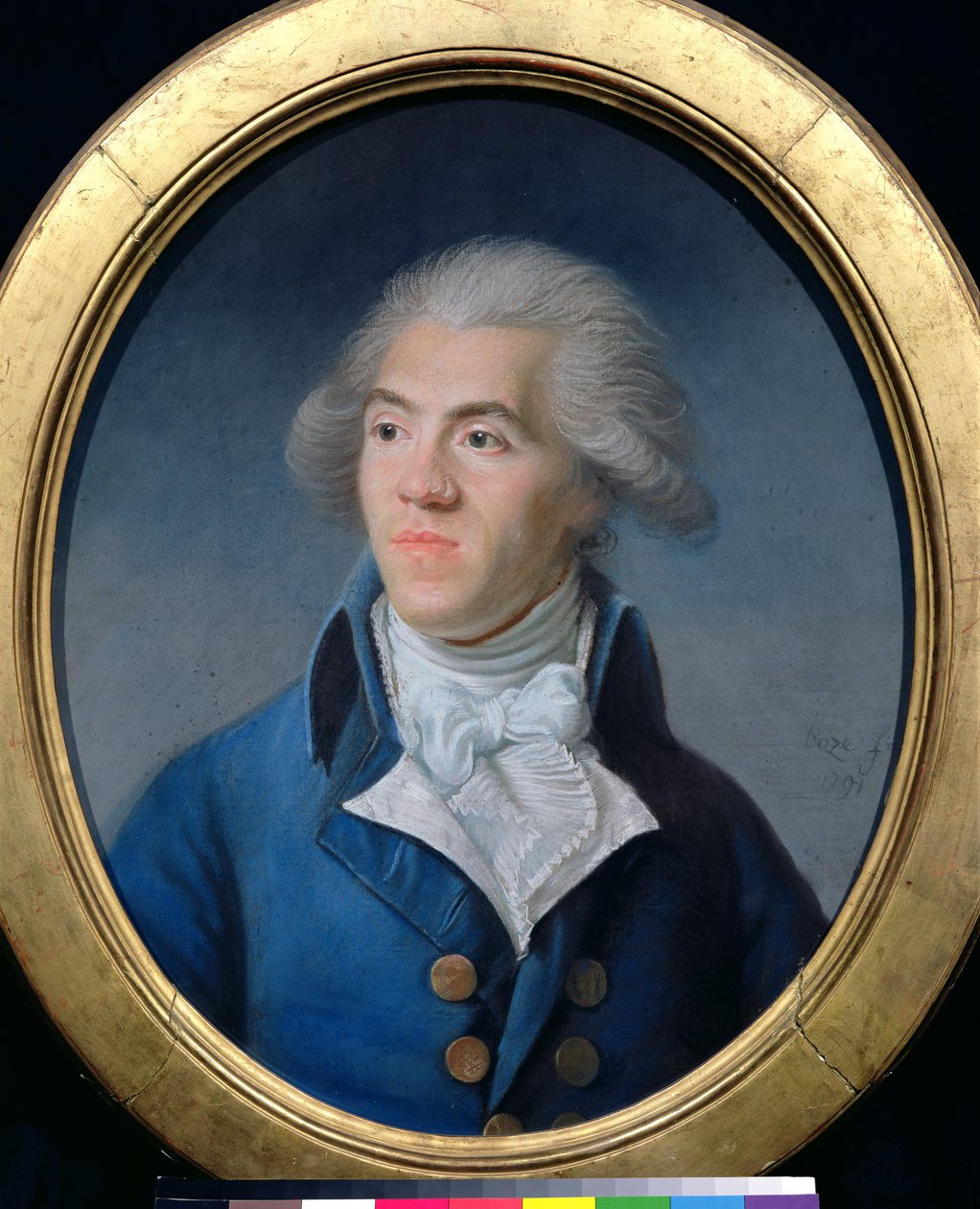 Portrett antas å være Antoine Barnave (1761-93) 1791 (pastell på papir) av Joseph Boze