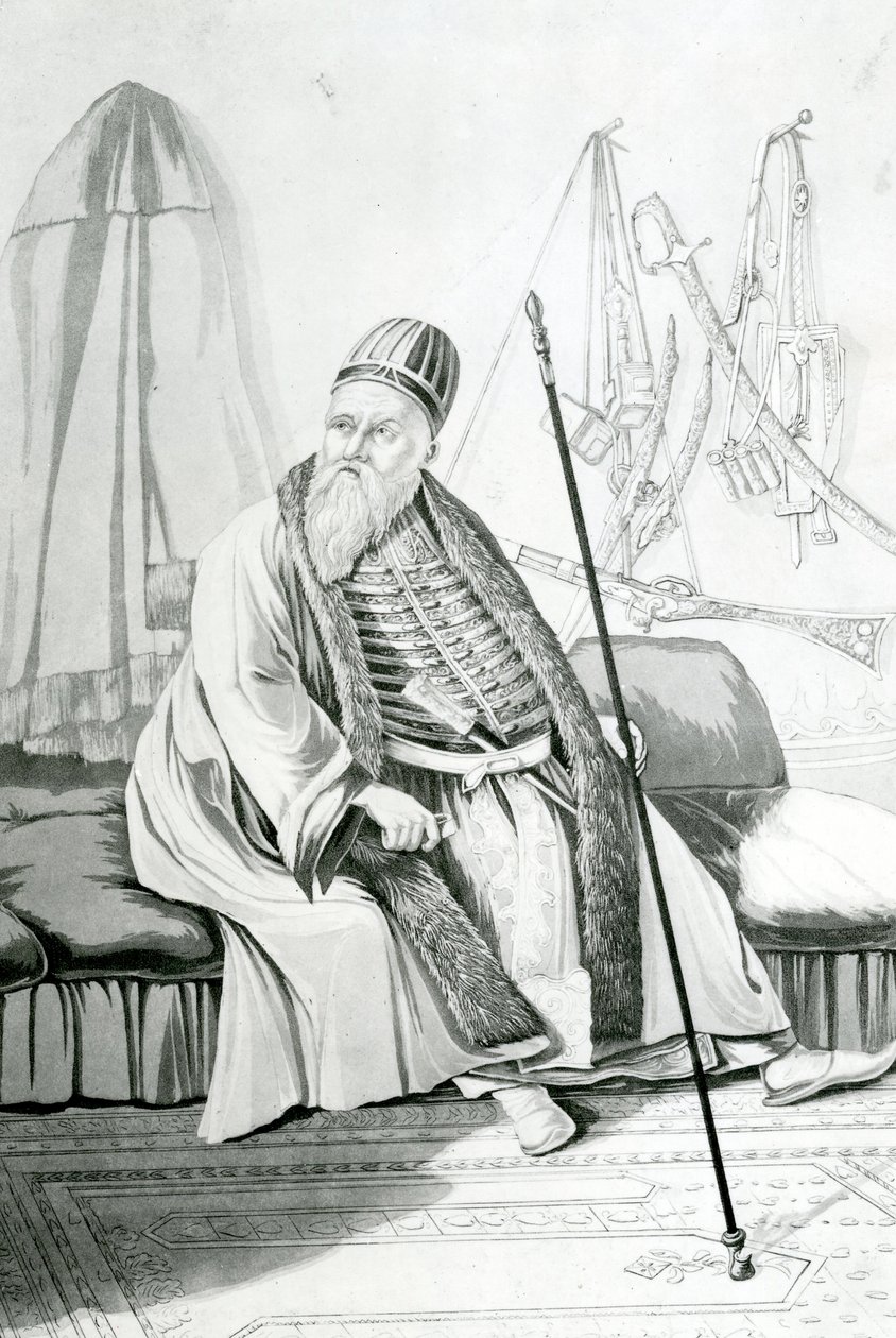 Ali Pasha fra Tepelena eller av Jannina (1740-1822) av Joseph Cartwright