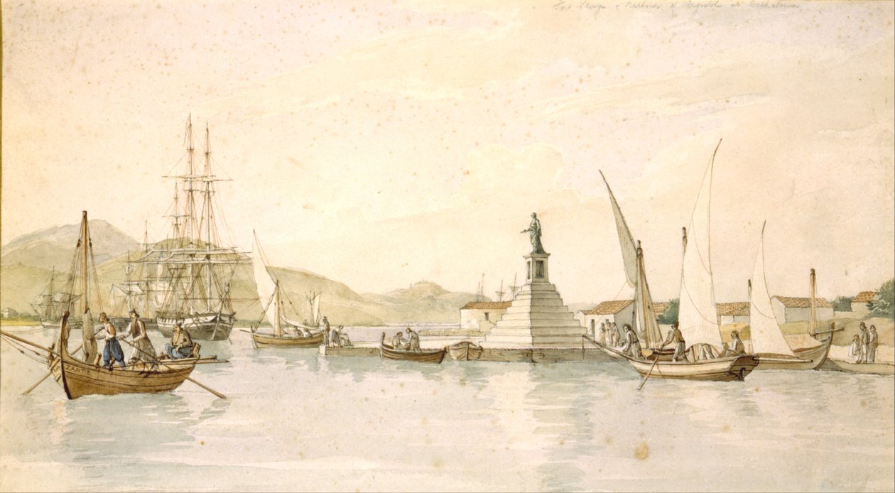 Utsikt over Argostoli på øya Kefalonia av Joseph Cartwright