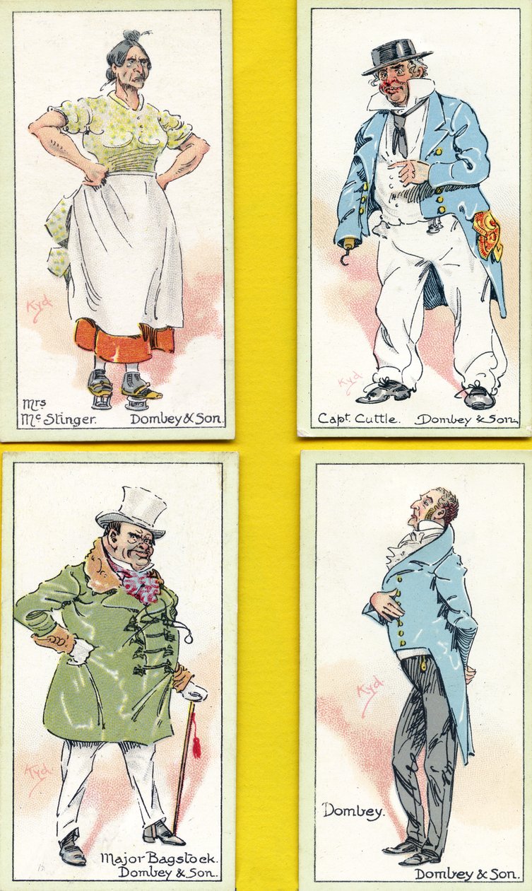Karakterer fra "Dombey and Son", av Charles Dickens, 1923 av Joseph Clayton Clarke