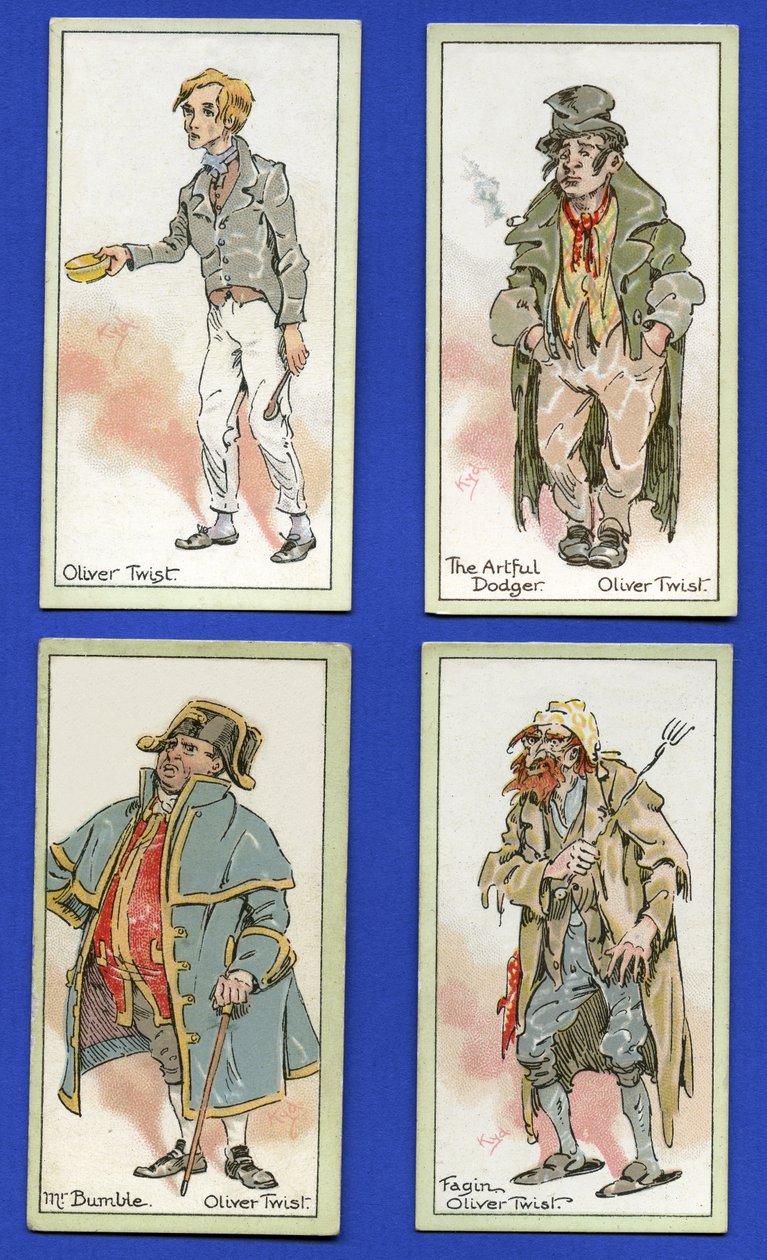 Karakterer fra "Oliver Twist" av Charles Dickens, 1923 av Joseph Clayton Clarke