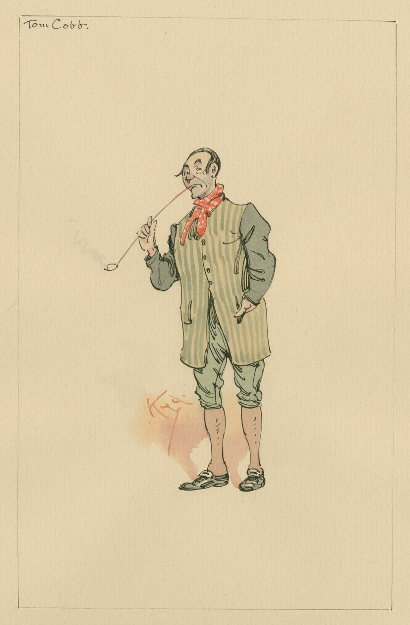 Tom Cobb, ca. 1920-tallet (penn og blekk med wc på papir) av Joseph Clayton Clarke